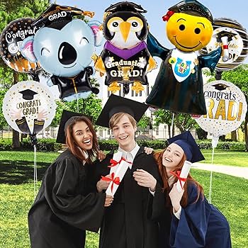 Amazon.com: Graduation Balloons 2025, 12pcs Jumping Grad